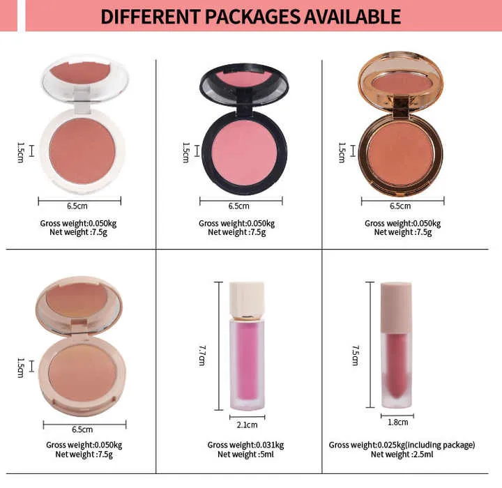 مسحوق أحمر الخدود المضغوط للخد  Pressed Blush Powder for Cheek