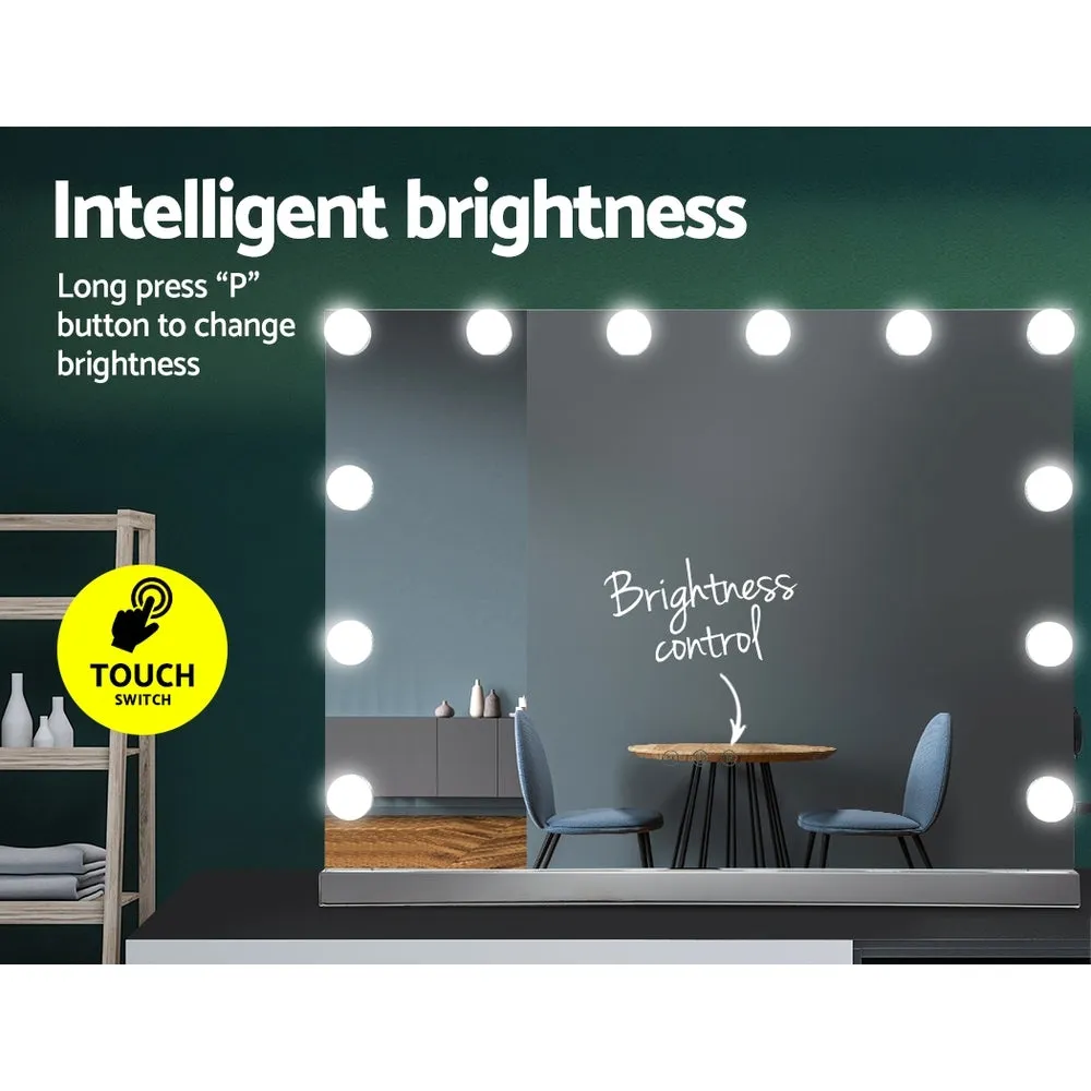 15 LED Touch Control Makeup Mirror 58x46cm - Embellir