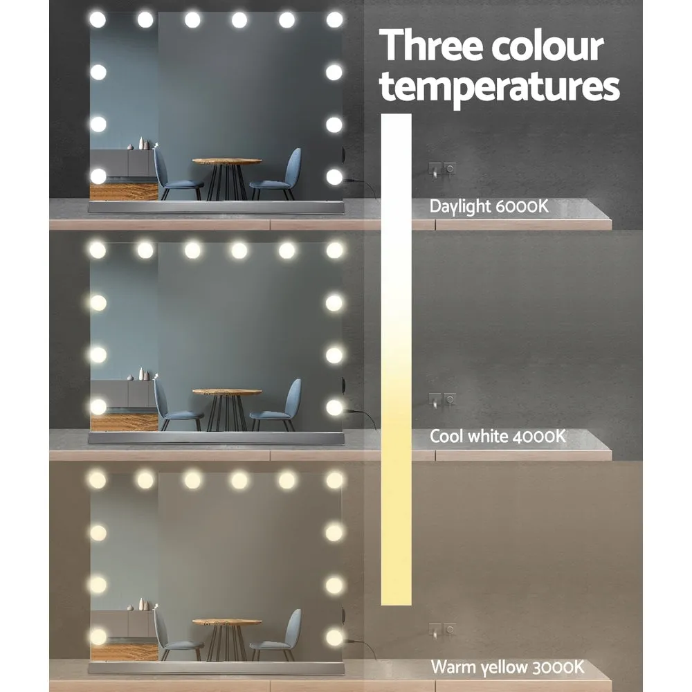 15 LED Touch Control Makeup Mirror 58x46cm - Embellir