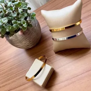 18K gold-plated bracelet, golden color