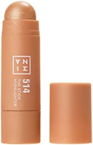 3INA MAKEUP - Vegan - Cruelty Free - The Stick Highlighter 514 - Light Neutral - Creamy Non Sticky Formula - Soft Dewy Finish - Radiant Natural Glow -Blendable