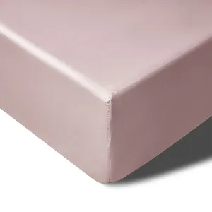 400TC Blush Bamboo Cotton Mega/Super Fitted Sheet | 50cm Wall | King