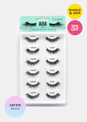 AOA Studio Eyelashes - Scarlette 6-Pack