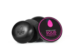 Beautyblender® | Blendercleanser® Solid Charcoal Scented Makeup Sponge & Brush Cleanser   Silicone Scrub Mat, Subtle Lavender Scent, Made in USA, Cleaning Makeup Sponges, Brushes & Applicators, 5.3oz