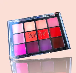 Ben Nye Studio Colour Berry Bright Lip Palette - 12 refillable lip colours (STP-390)