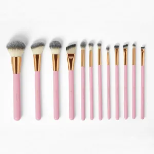 Bh Cosmetics Pink Studded Elegance 12 Piece Brush Set