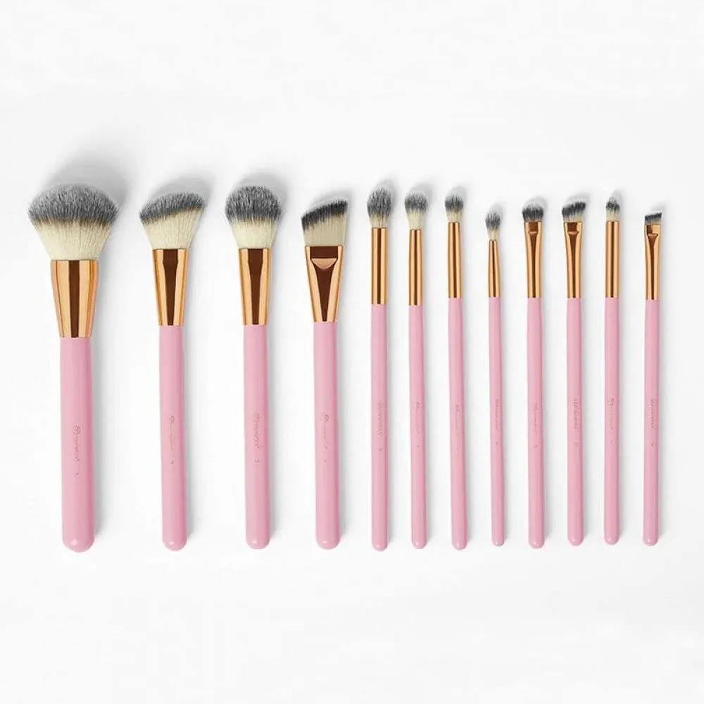Bh Cosmetics Pink Studded Elegance 12 Piece Brush Set