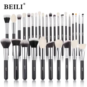 Black Makeup Brushes Set