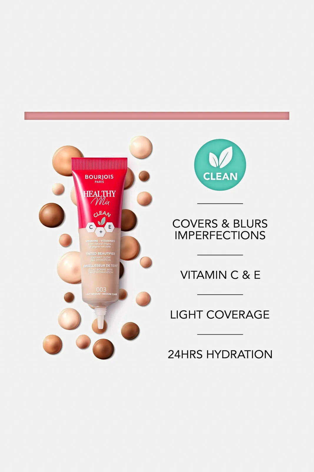 Bourjois Healthy Mix Clean Beautifier Colour 001- Fair