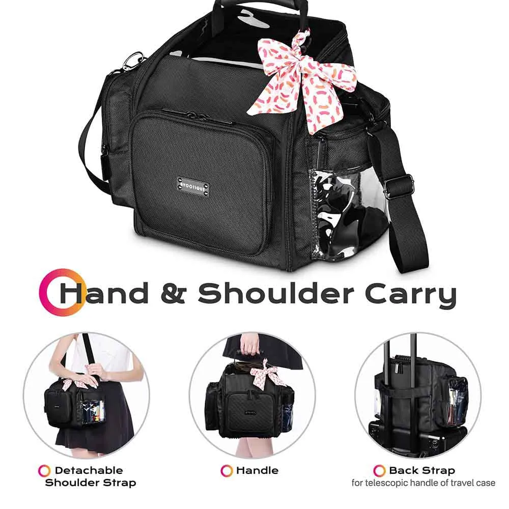 Byootique Large Cosmetic Travel Bag with Shoulder Strap