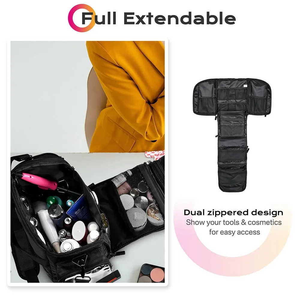 Byootique Large Cosmetic Travel Bag with Shoulder Strap