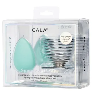 Cala Blending Sponge & Holder: Mint (2Pcs)