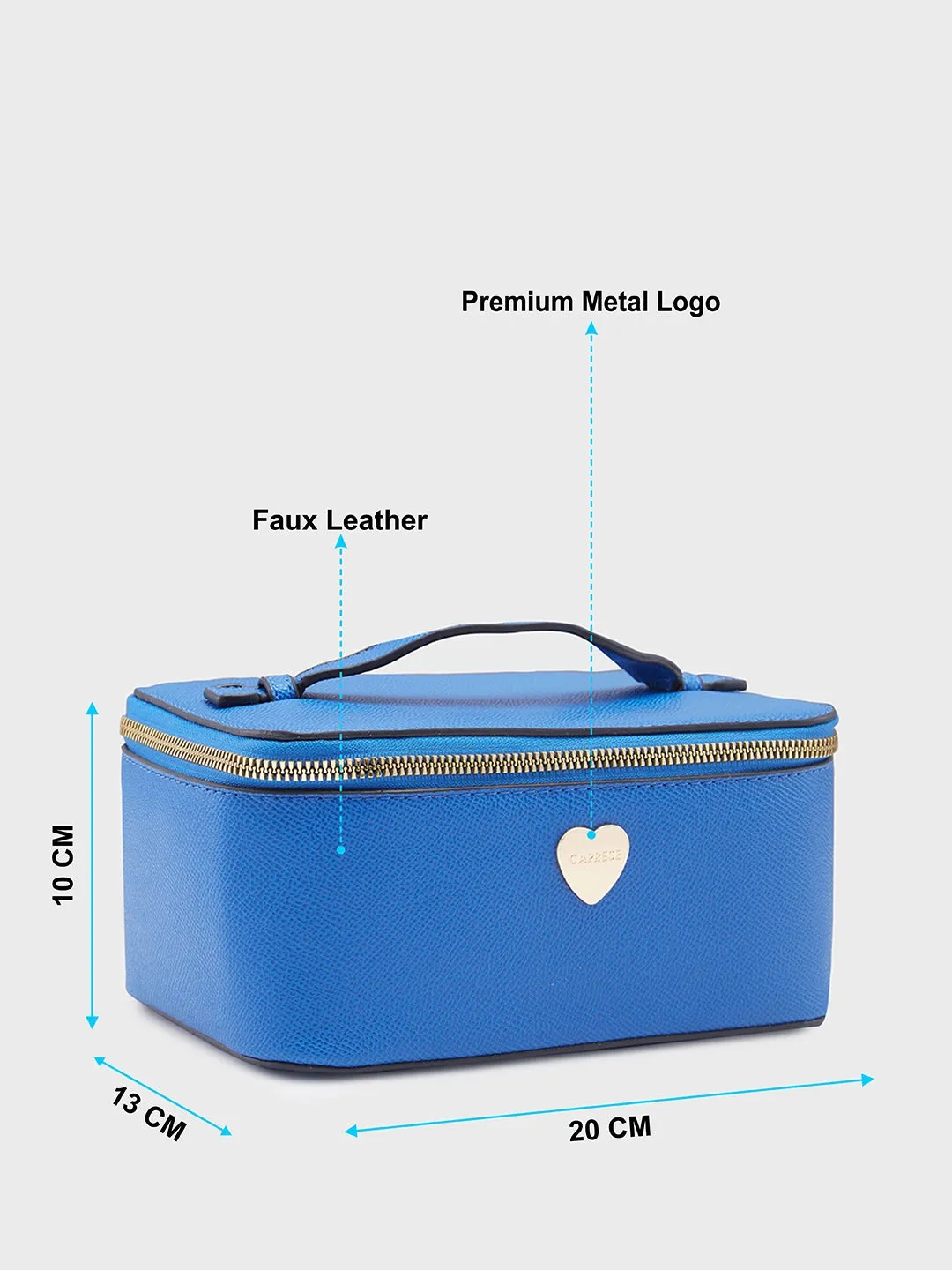 Caprese Keats Vanity Medium Royal Blue Handheld Bag