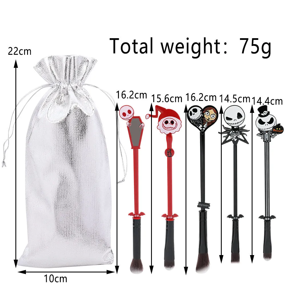Christmas Horror Night Jack Skull Makeup Brush Tool Set
