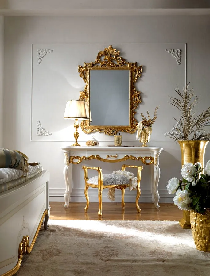 Classic European Style Carving Dressing Table