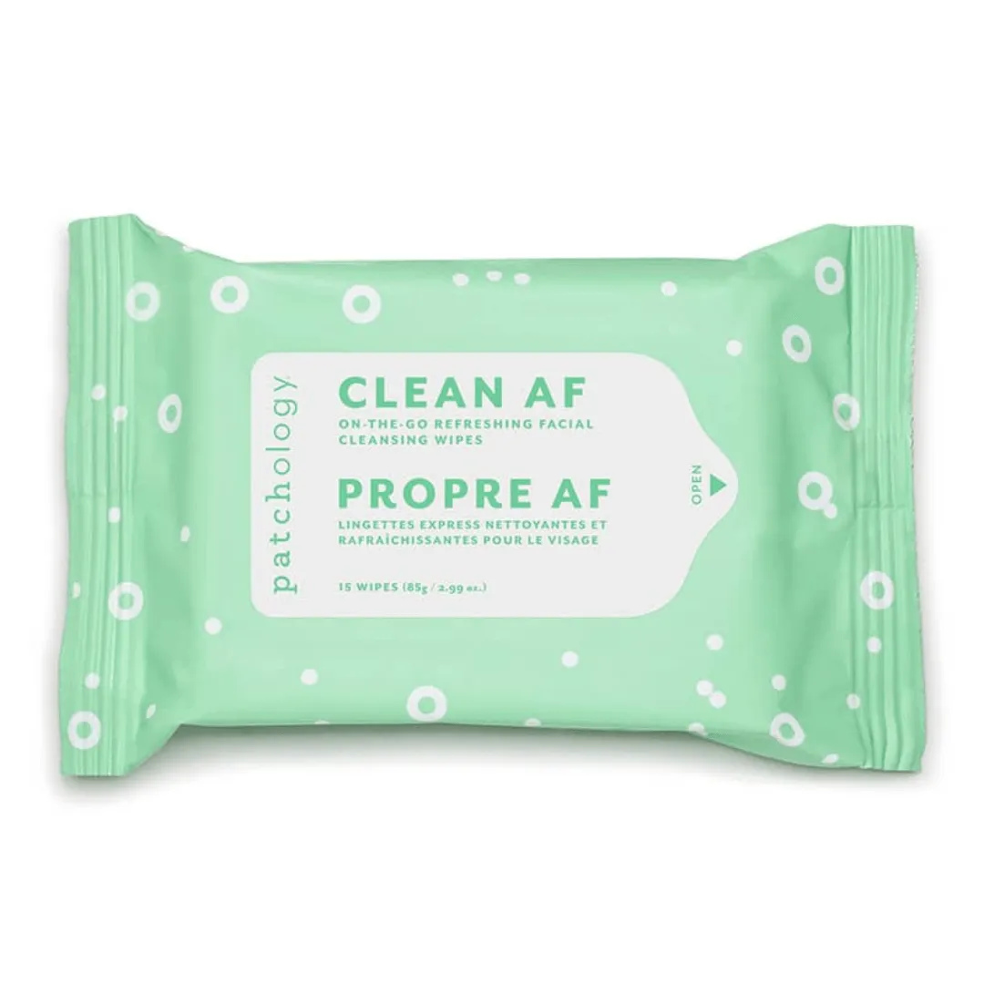 Clean AF On-the-Go Facial Cleansing Wipes