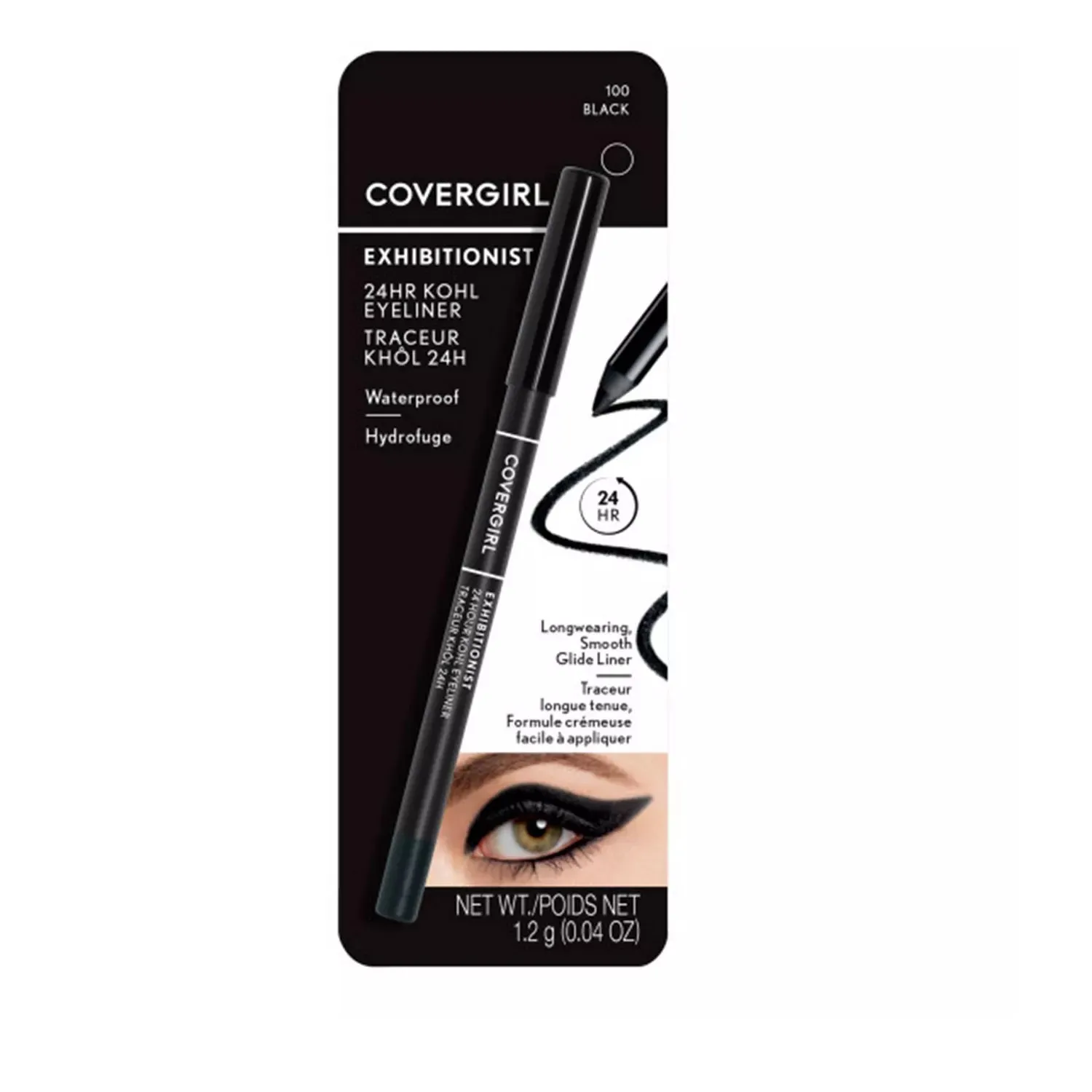 COVERGIRL - Exhibitionist 24HR Khol Eyeliner Black 100 - 0.04 oz (1.2 g)
