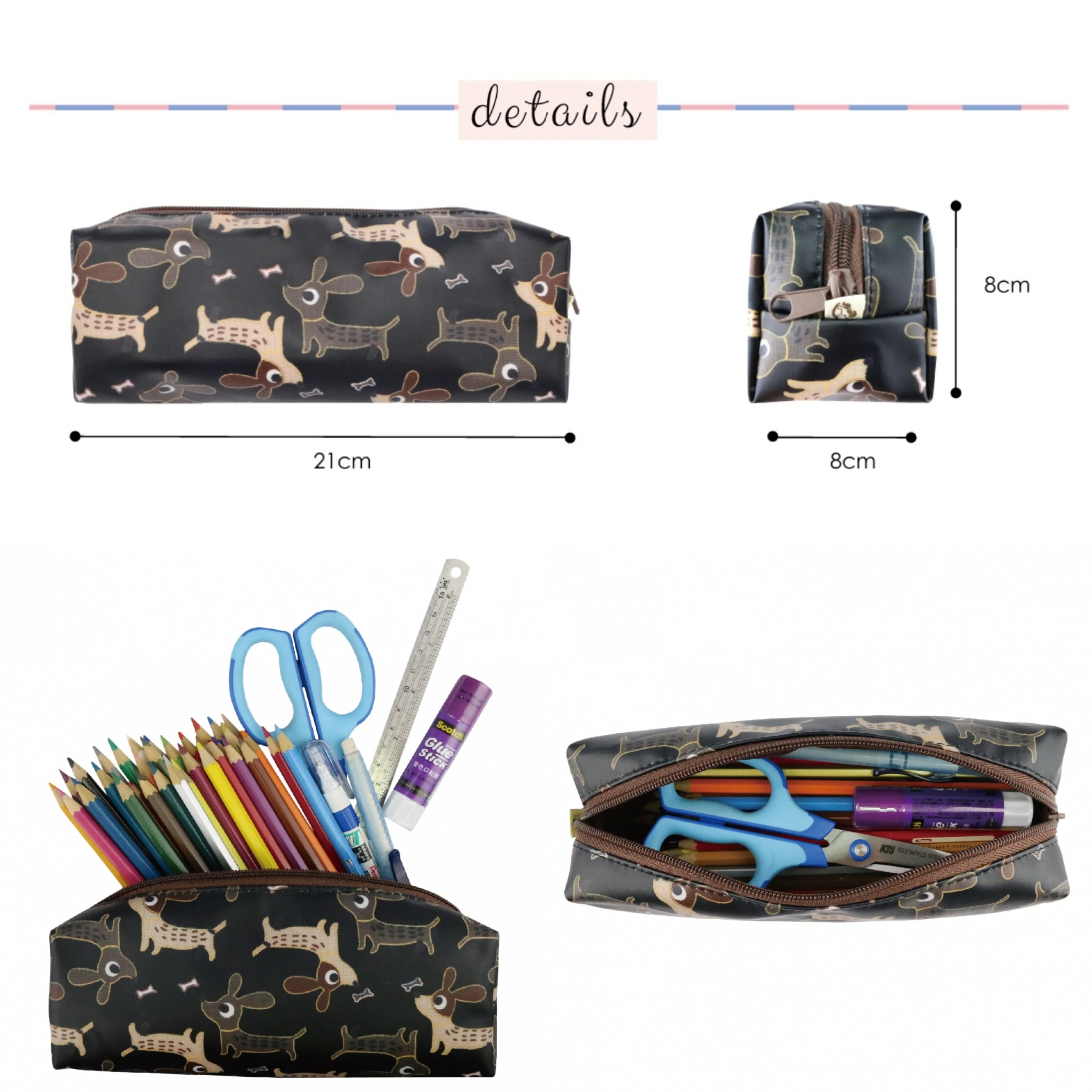 Cream Shiba Inu Large Pencil Case