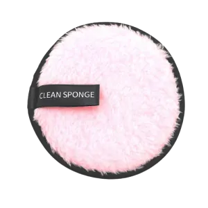Dual Facial Cleaning Sponge - Pink