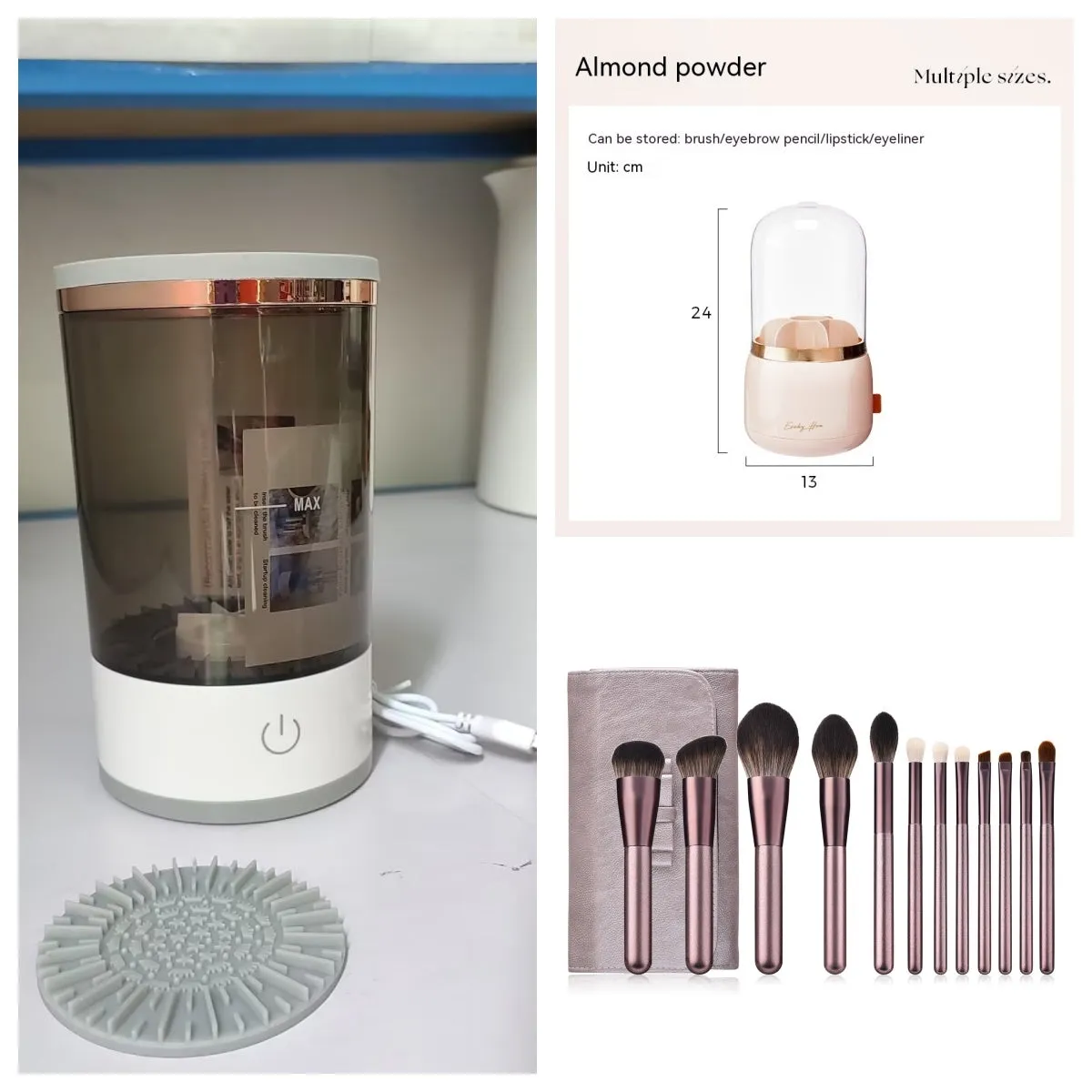Electric Cosmetic Brush Cleaner Pro