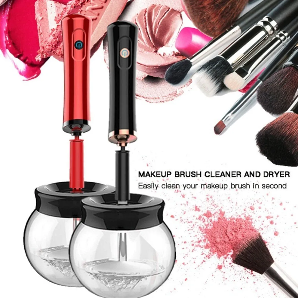 Fabulous 10 Seconds Electric Makeup Brush Cleaner Convenient Silicone Make up Brushes  Cleaning Tool Machine
