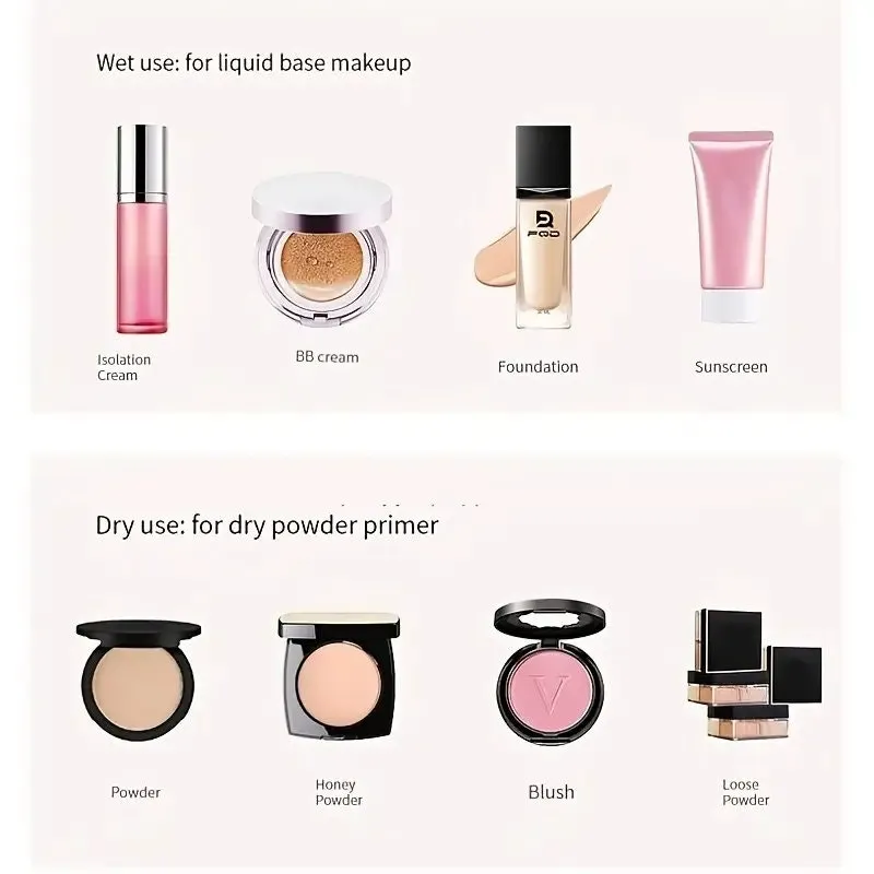 Fruit Puff Set Of 3 Pieces | Strawberry Puff Gift Set | Suitable For Foundation And Makeup Puffs | Creams | Powders | Concealers