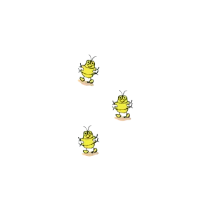 Goldbug Trio Tattoo -  Set of 2