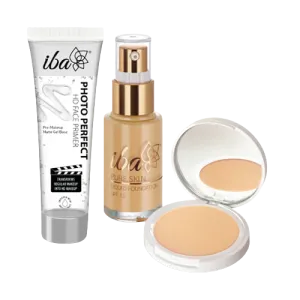 Iba Perfect Base Primer   Foundation   Compact Combo (Sun Beige)