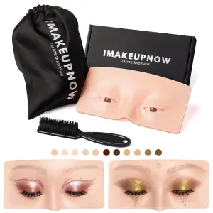 Imakeupnow - Makeup Practice Face Board #1 Pale 2 - Brown Eyes