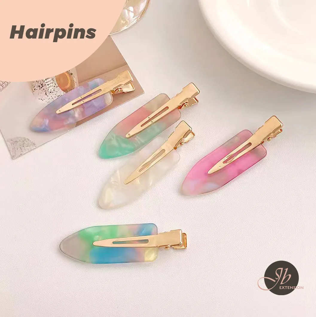 JBextension No-bend Hair Clips No-crease Hair Clips Styling Duck Bill Clips No-dent Alligator Hair Barrettes for Salon Hairstyle Hairdressing Bangs Waves Women Girl Makeup Application 2 Pcs