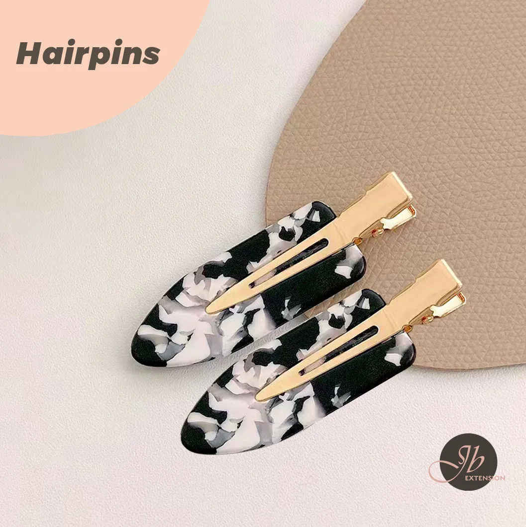 JBextension No-bend Hair Clips No-crease Hair Clips Styling Duck Bill Clips No-dent Alligator Hair Barrettes for Salon Hairstyle Hairdressing Bangs Waves Women Girl Makeup Application 2 Pcs