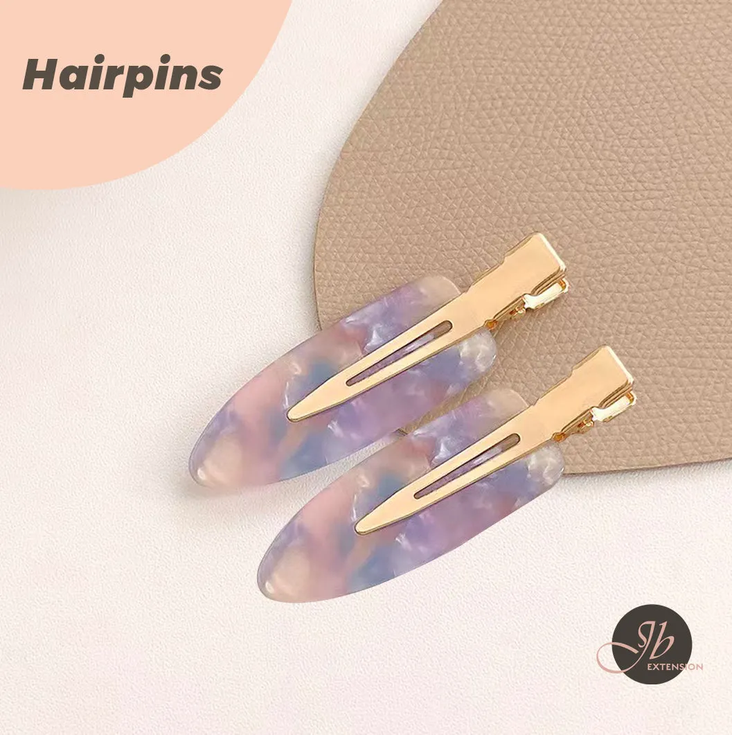 JBextension No-bend Hair Clips No-crease Hair Clips Styling Duck Bill Clips No-dent Alligator Hair Barrettes for Salon Hairstyle Hairdressing Bangs Waves Women Girl Makeup Application 2 Pcs