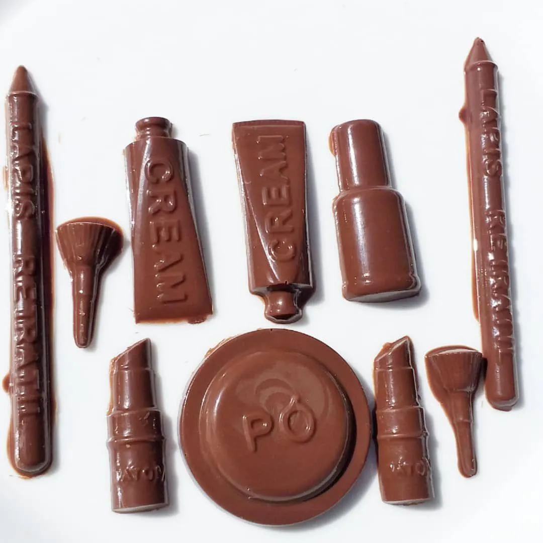 Kit Makeup Chocolate Mould - Simple - BWB 9341