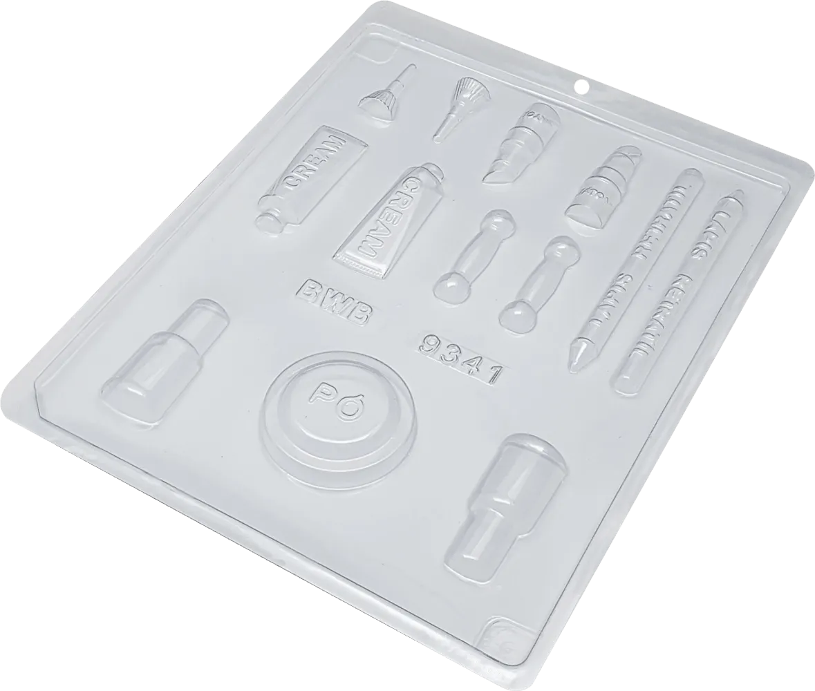 Kit Makeup Chocolate Mould - Simple - BWB 9341