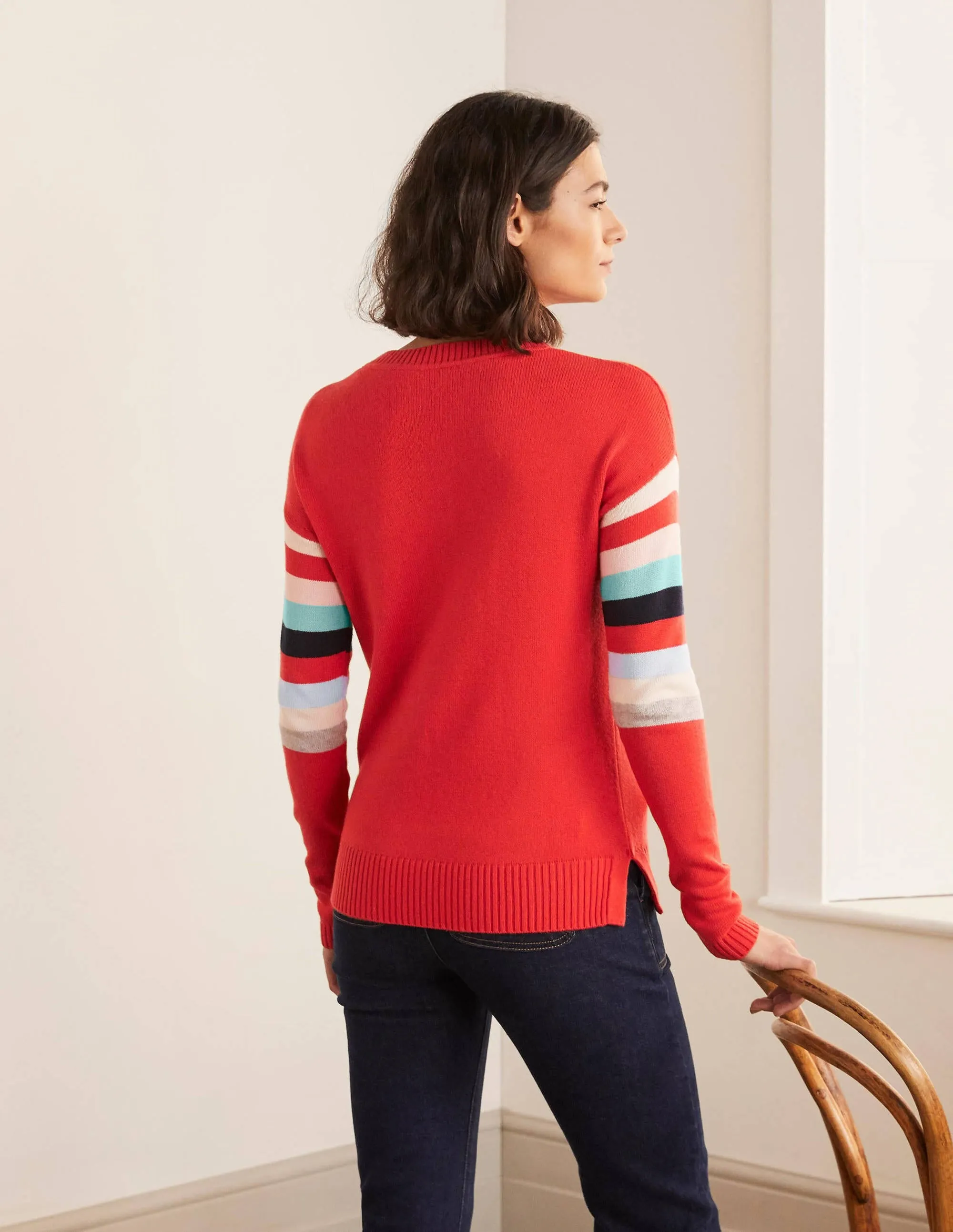 Lennox Relaxed Jumper-Cherry Red