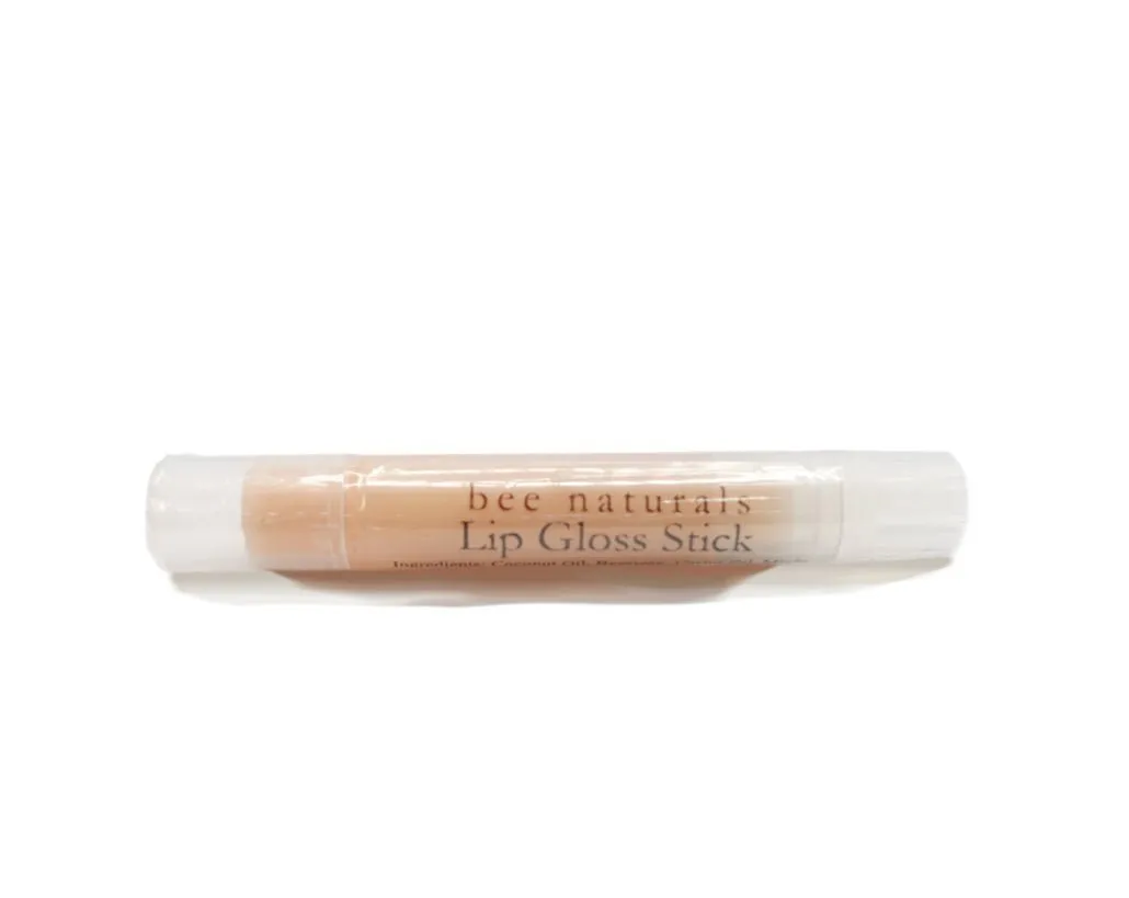 Lip Gloss Stick – Hydrating, Soothing Shine with Coconut Oil, Beeswax & Peppermint, Compact for On-the-Go