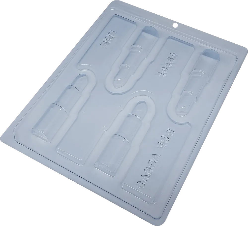 Lipstick Chocolate Mould in 3 Parts BWB 10160