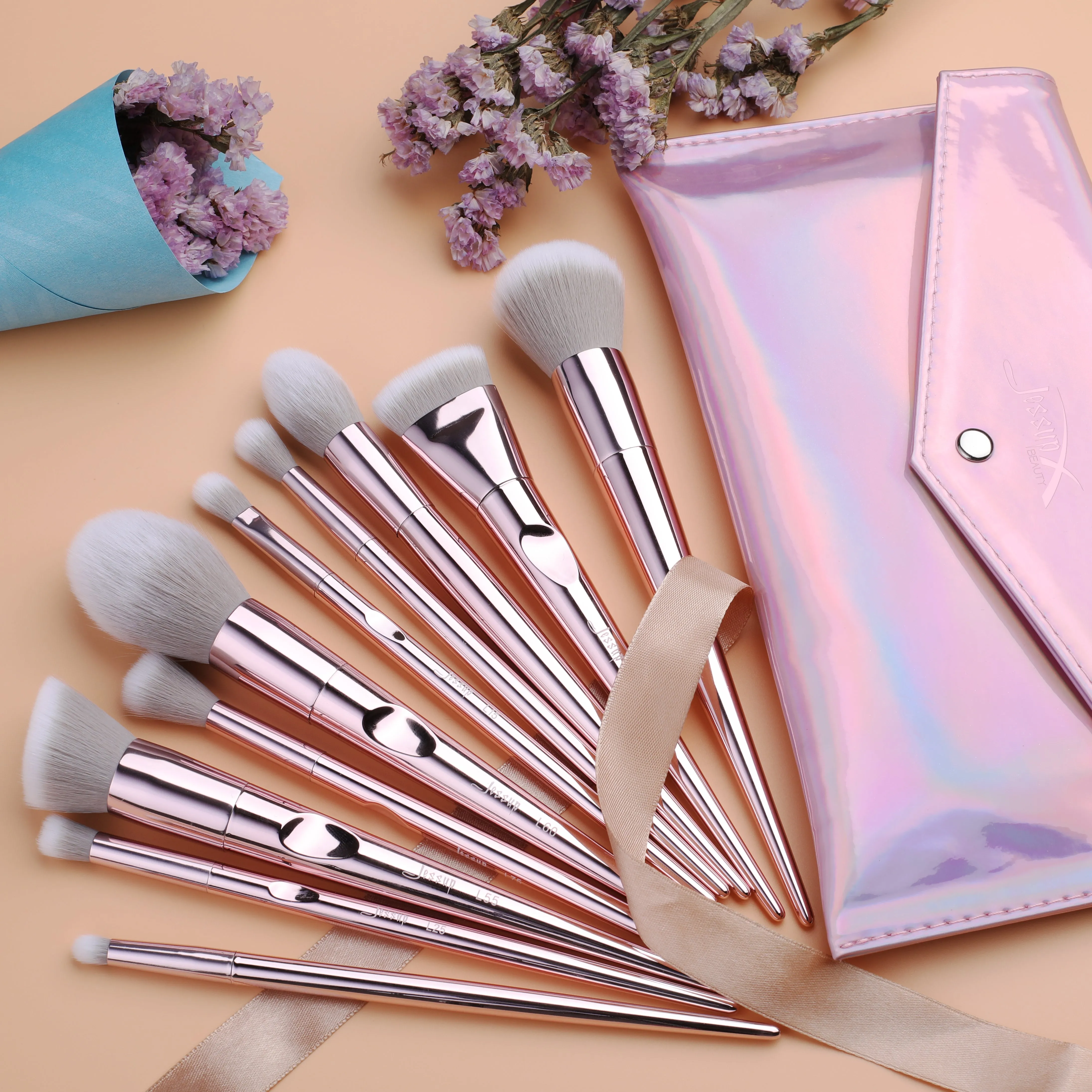 Luxury 10 Pcs Brush Set with Bag T260 CB003