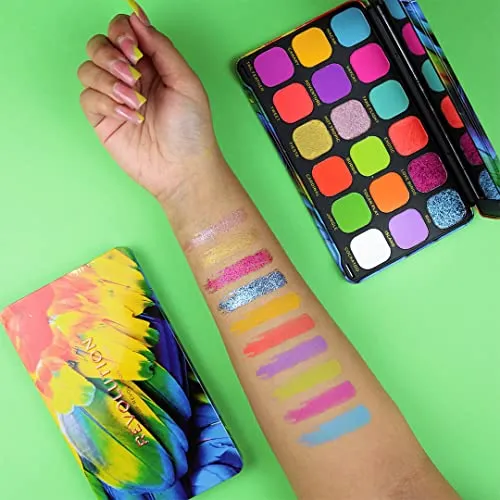 Makeup Revolution Eyeshadow Palette, Highly Pigmented, Long Wearing and Easily Blendable Eye with Shimmary & Matte Finish, Forever Flawless Bird of Paradise, Makeup Eyeshadow Palette for Women - 20g