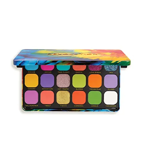 Makeup Revolution Eyeshadow Palette, Highly Pigmented, Long Wearing and Easily Blendable Eye with Shimmary & Matte Finish, Forever Flawless Bird of Paradise, Makeup Eyeshadow Palette for Women - 20g