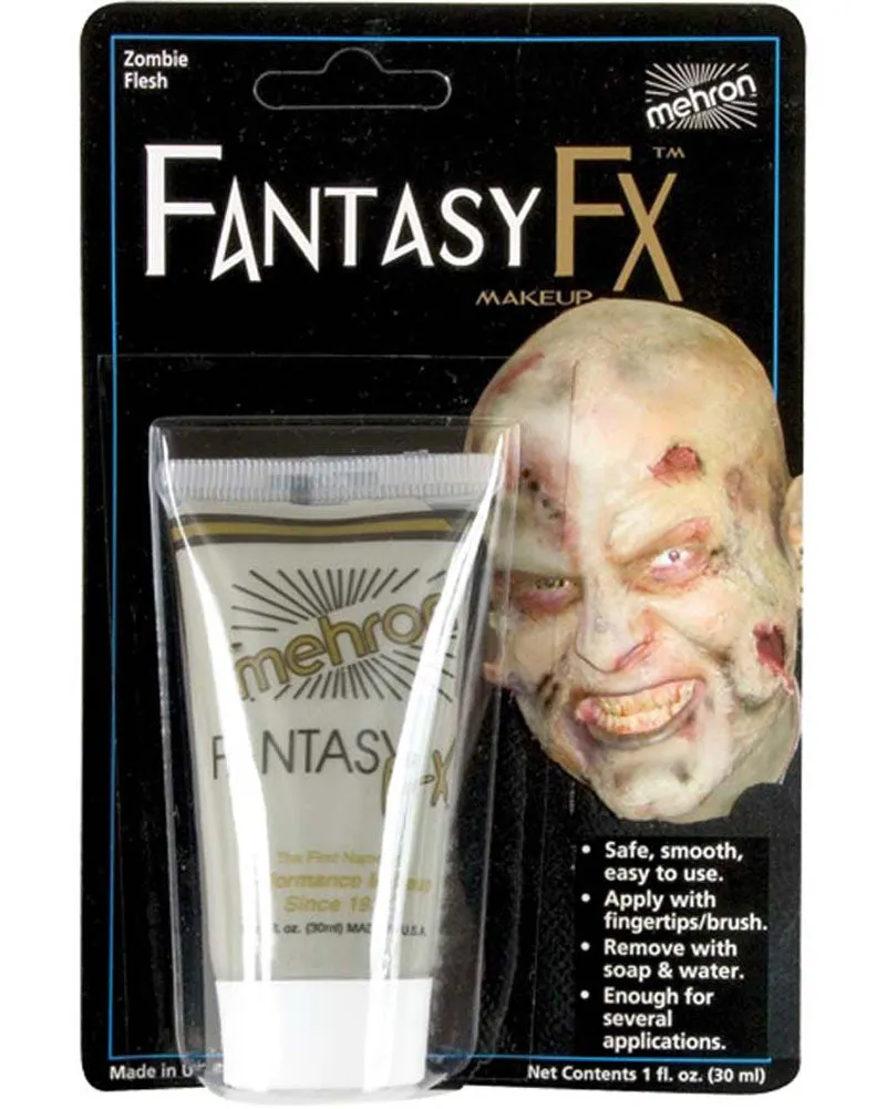 Mehron Fantasy FX Facepaint Makeup in Zombie Flesh 30ml