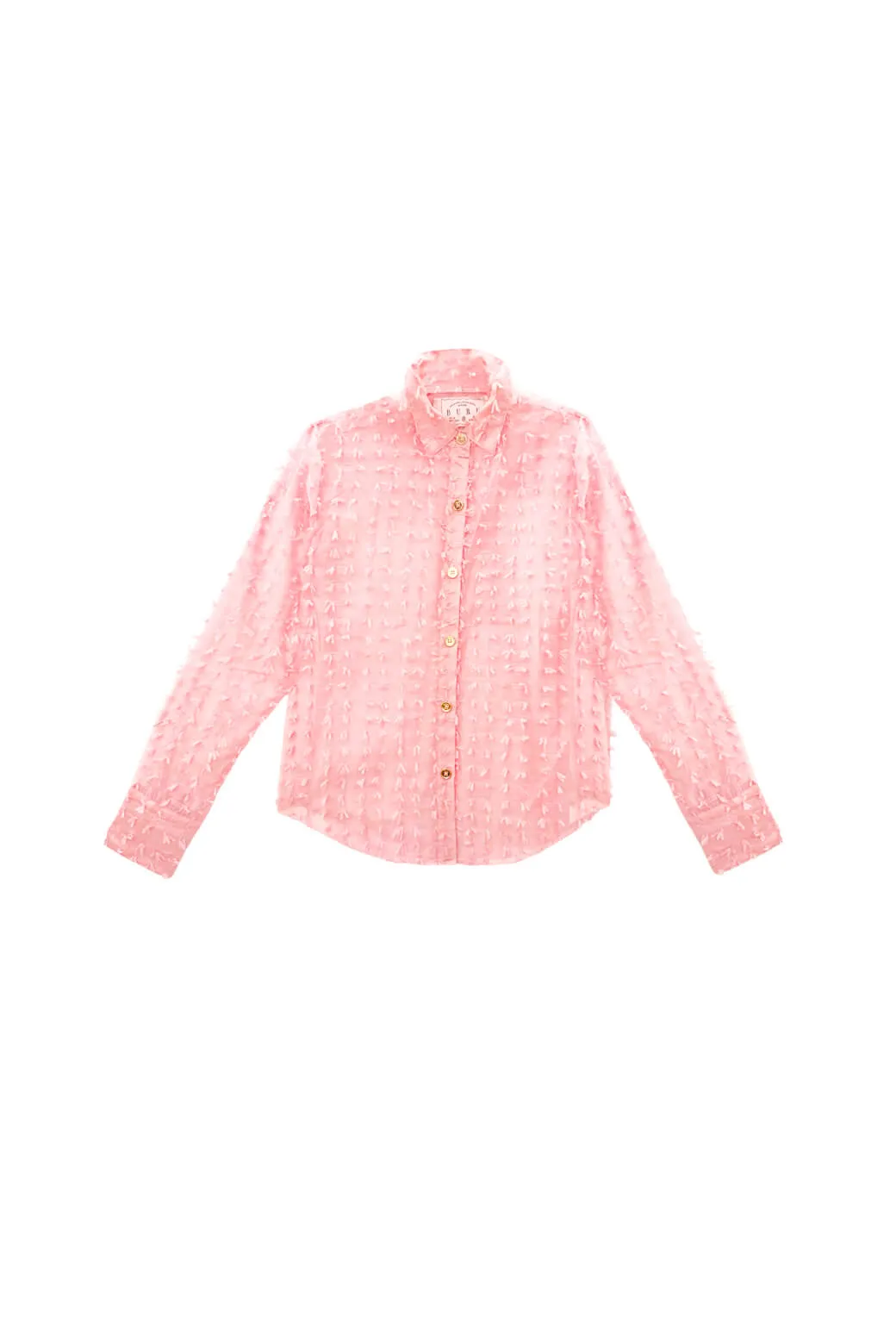 Mel Button Down Shirt - Blush Bows