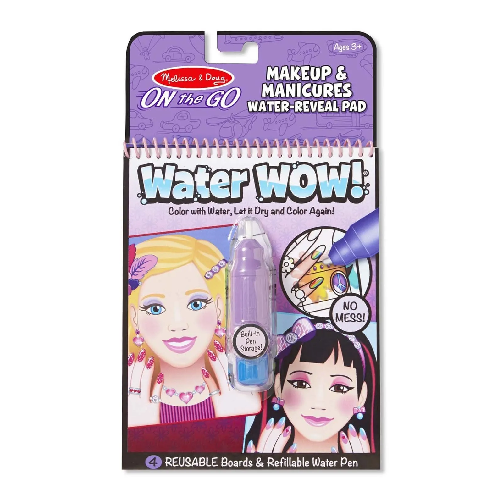 Melissa And Doug On The Go Water Wow Water Makeup Reveal Pad