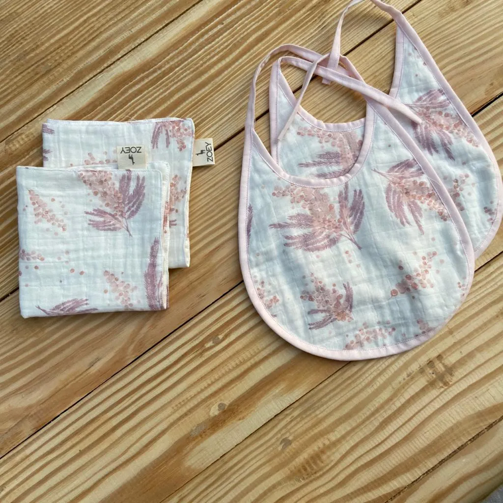 Muhly Grass Bibs & Napkins