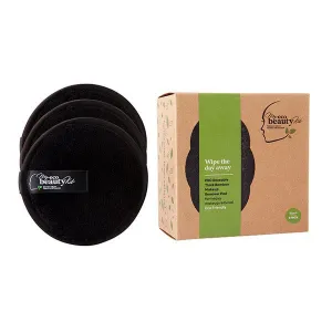 MY ECO BEAUTY KIT -  'PRO'RE-USABLE'THICKBAMBOO'MAKEUP REMOVER PAD - For 'Heavy Makeup Removal'  -  'BLACK 3pk'