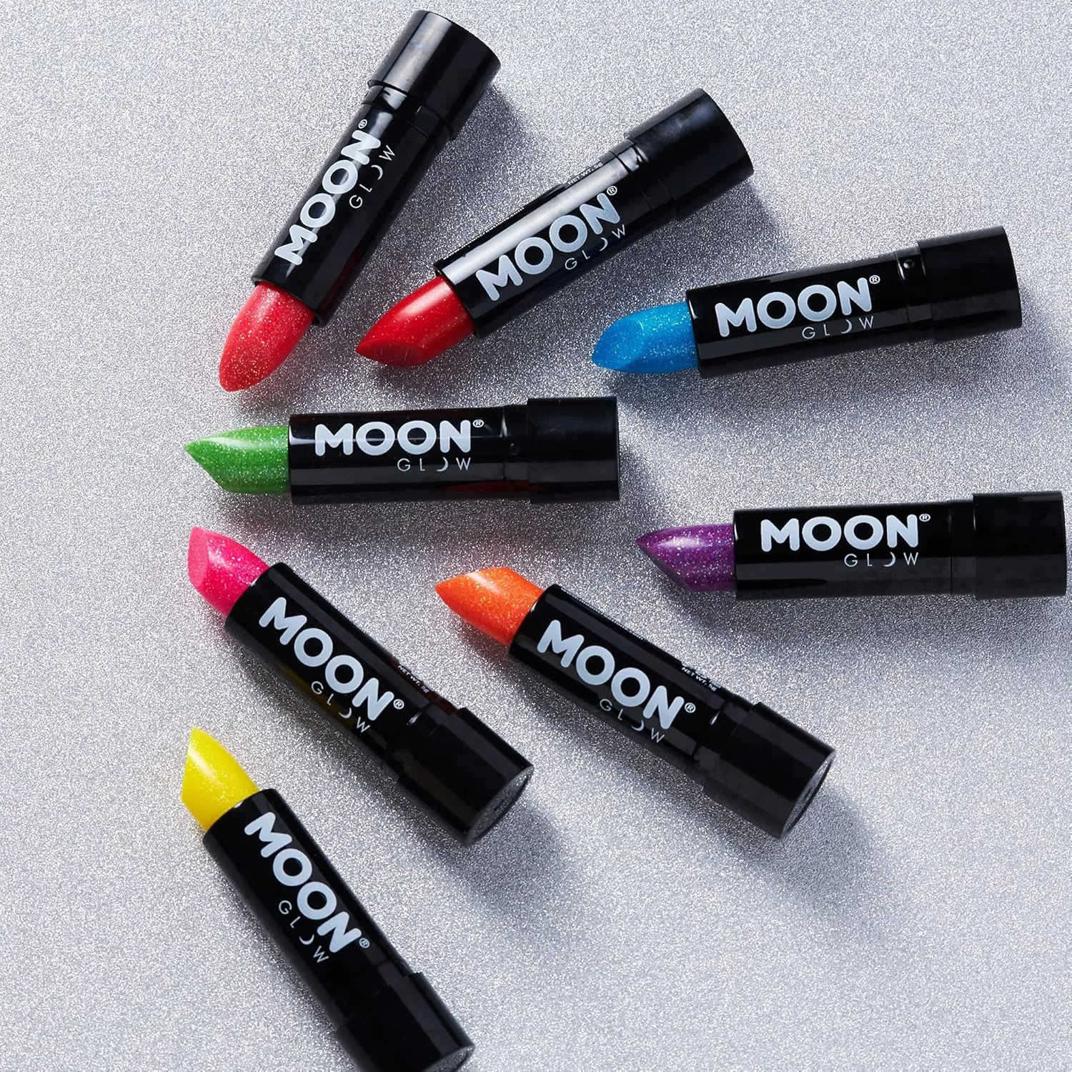 Neon UV Glitter Lipstick,5g Hot Pink