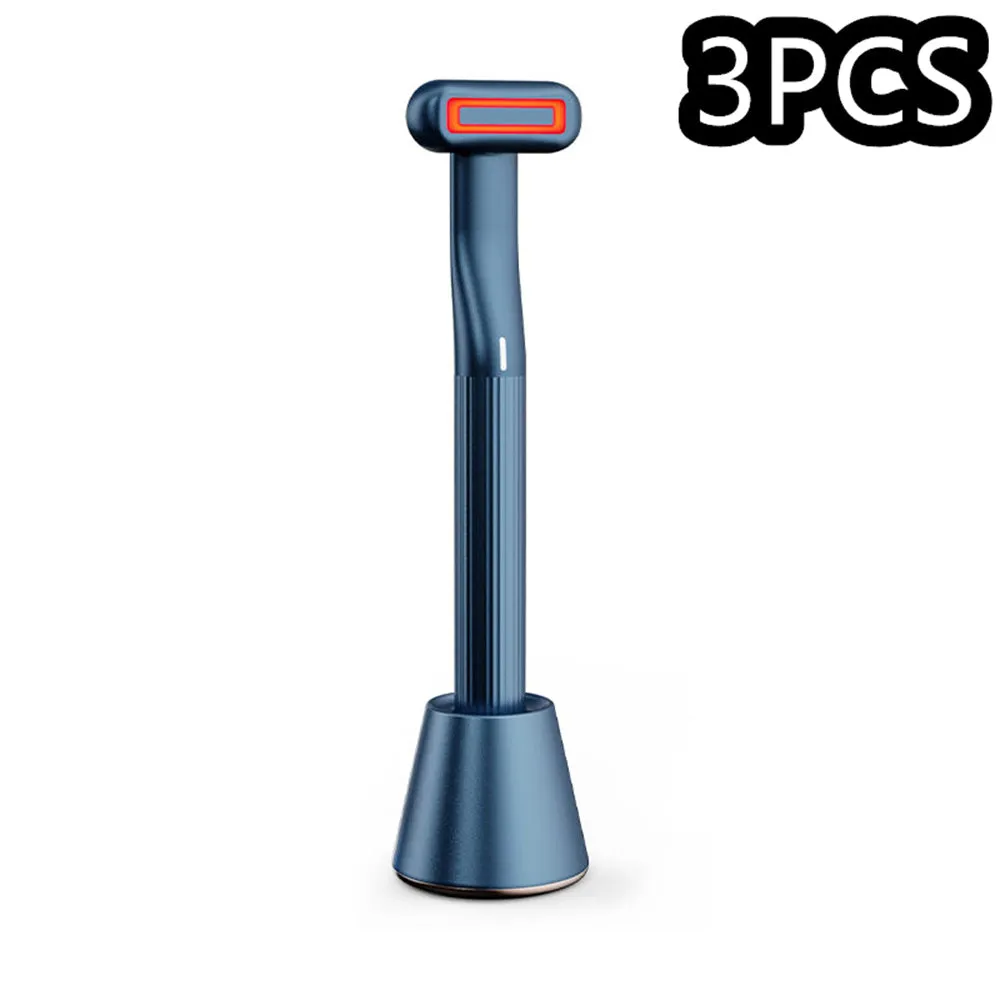 New 360° Rotary Face & Eye Massage Wand – Red LED & Therapeutic Warmth