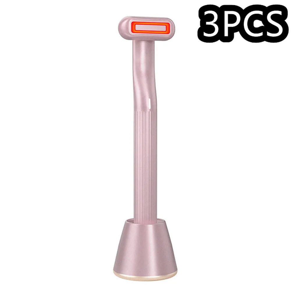 New 360° Rotary Face & Eye Massage Wand – Red LED & Therapeutic Warmth