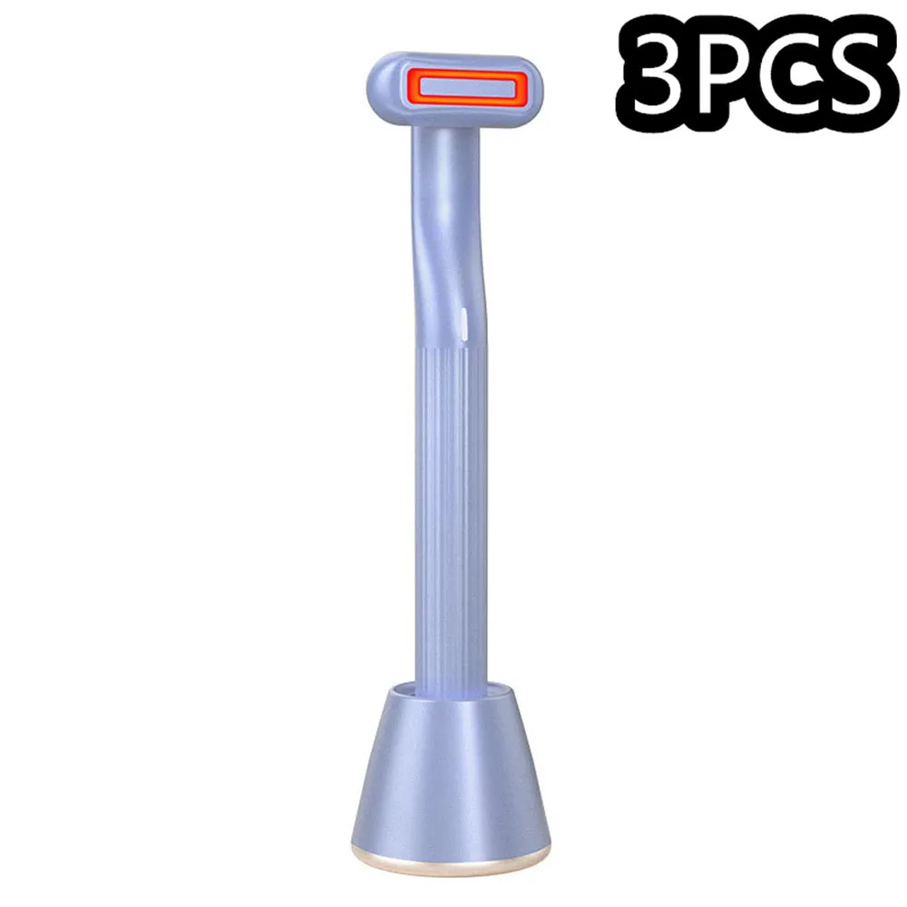 New 360° Rotary Face & Eye Massage Wand – Red LED & Therapeutic Warmth