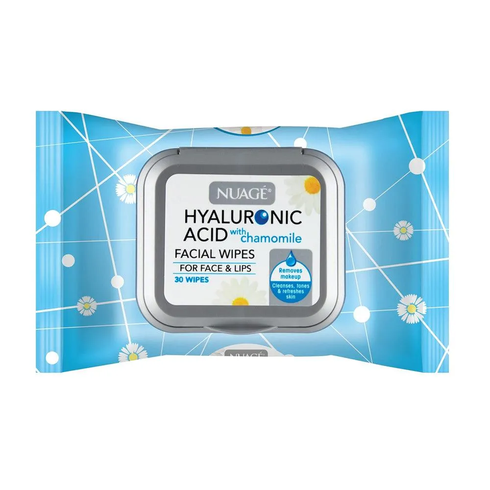 Nuage Hyaluronic Acid with Chamomile Face Wipes | Pack of 30